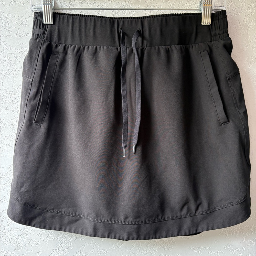 Black athletic skirt with build in shorts